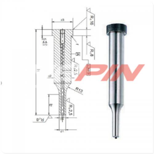 Special shape ejector punches, ISO 8020 F