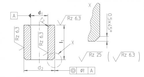 Douilles de guidage pour poinçon selon DIN 9845, type C