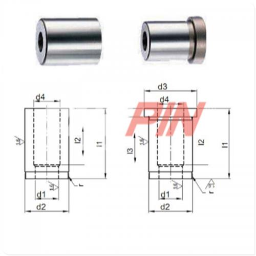 Matrices de perçage DIN 9845 type B, avec collerette