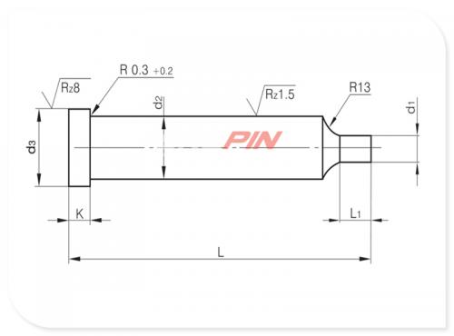 Punzoni con testa cilindrica forma C ISO 8020