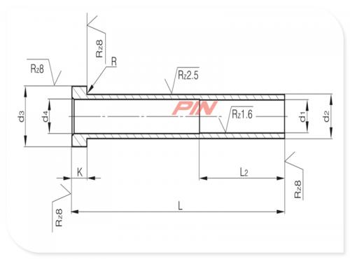 Ejector Sleeves hardened DIN ISO 8405